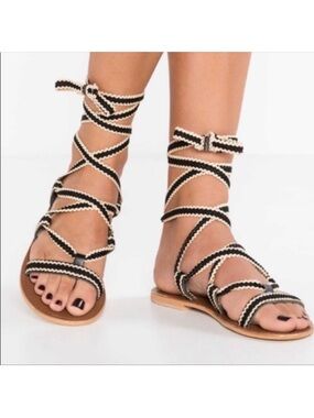 Topshop ‘Hacienda’ Ankle Wrap Gladiator Sandal